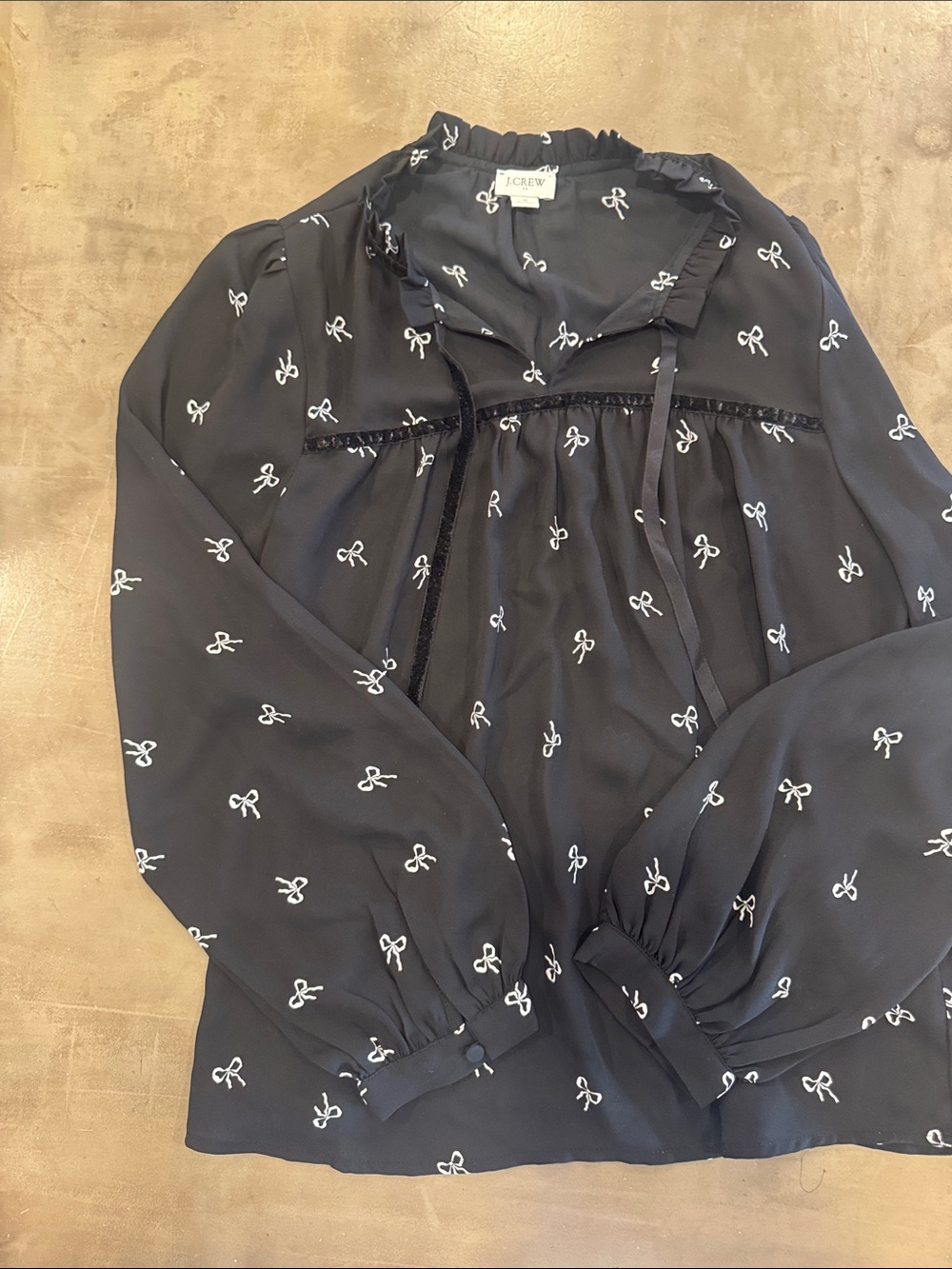 J. Crew Women’s Blouse with bow details